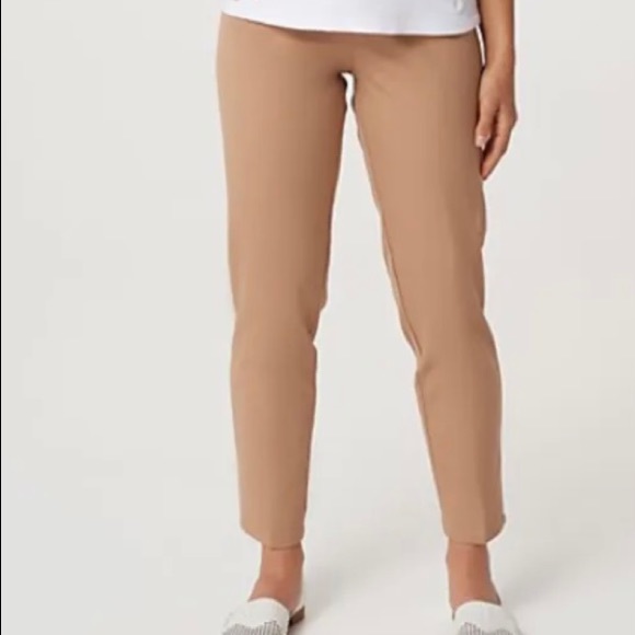 Isaac Mizrahi Pants - Isaac Mizrahi Live! Petite 24/7 Stretch Classic Ankle Pants Hazel 10P